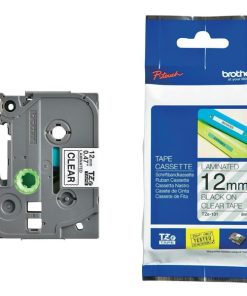 Brother Tape TZE-131 12mm Black on Clear
