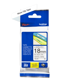 Brother TZe-241 Labelling Tape Black on White, 18mm wide