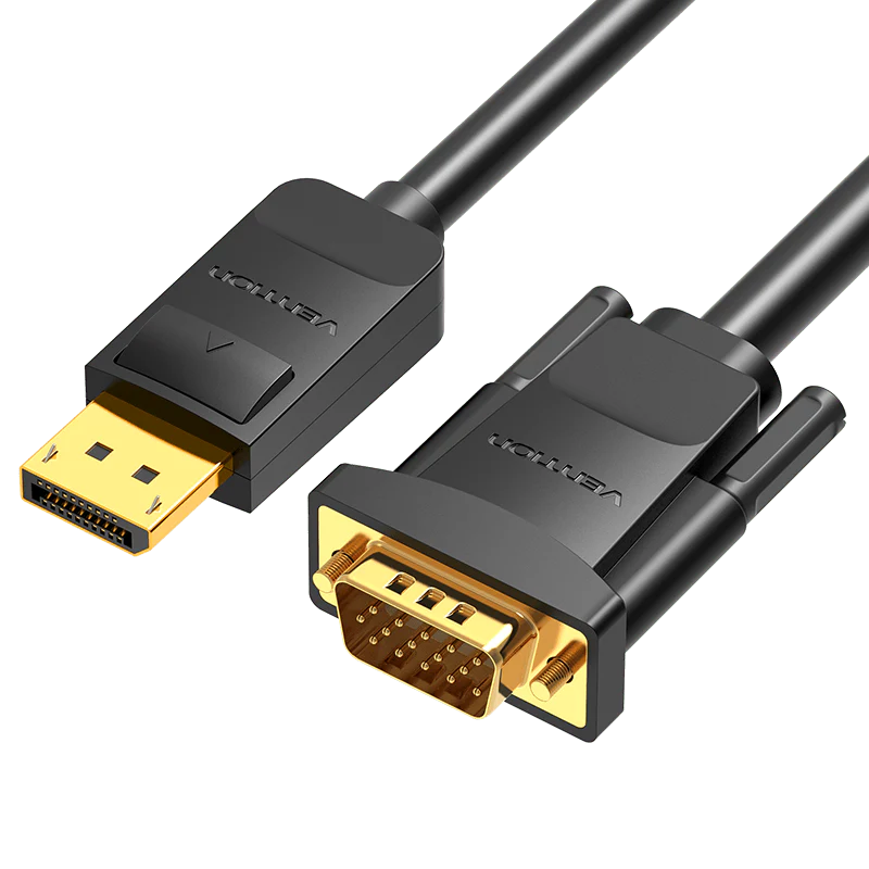 Vention Display Port to VGA Cable 1.5M Black (HBLBG)