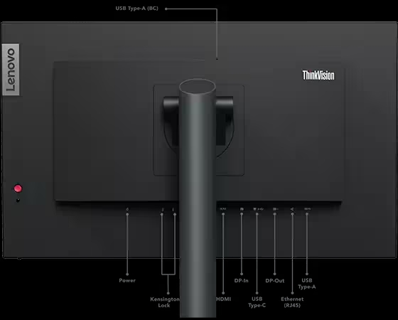 Lenovo ThinkVision P24h-30 23.8" QHD Monitor (63B3GAT6UK) - Image 2