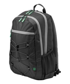 HP 15.6" Active Backpack (Black/Mint Green,1LU22AA)