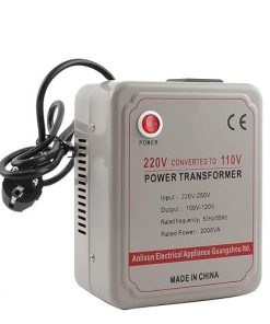 2000 Watts/VA Portable Step-Down Transformer 220V-250V to 100V-125V