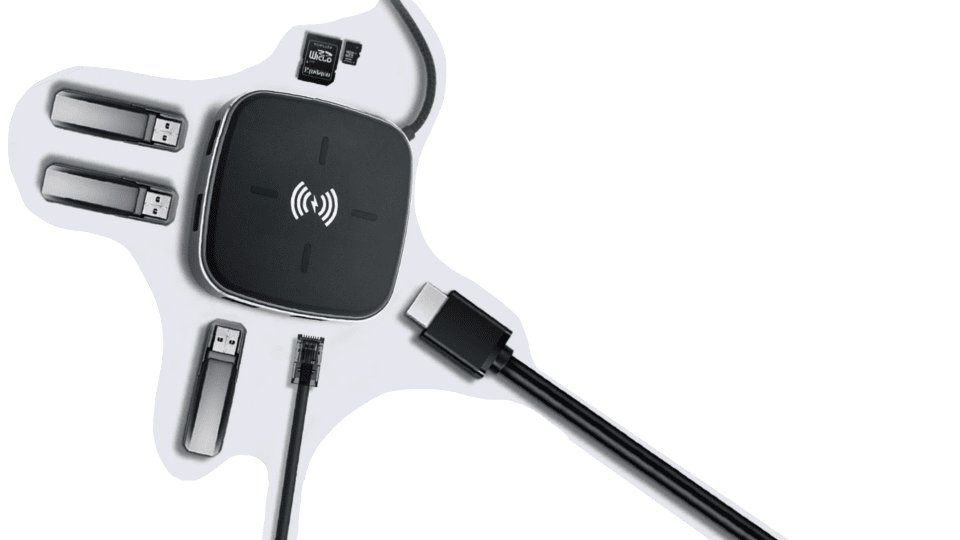 Infobit iHub 901W USB Type C Hub 9-In-1 with Wireless Charging - Image 2