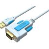 Vention USB to RS232 Serial Adapter Black 1.5M VAS-C02-B150