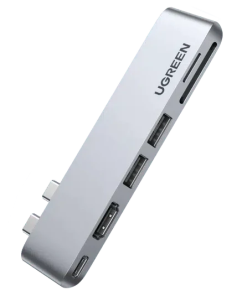 UGREEN USB‑C Dual Thunderbolt Hub CM380 – 6‑in‑2 Adapter