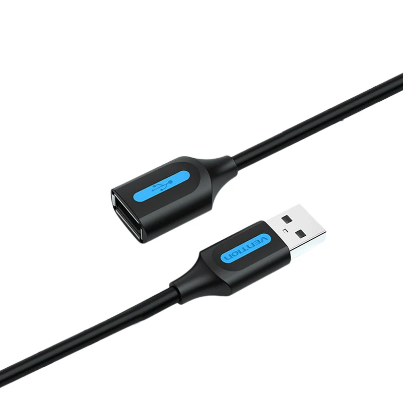Vention USB 2.0 A Male to A Female Extension Cable 5M Black CBIBJ