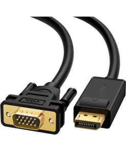 UGREEN DP105 DP Male to VGA Male Cable 1.5m Black (UG- 10247/DP105)