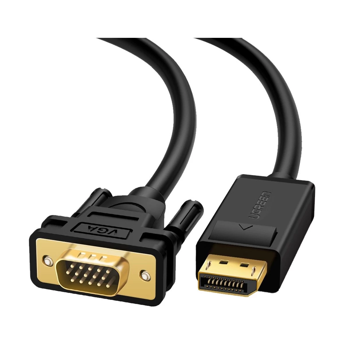 UGREEN DP105 DP Male to VGA Male Cable 1.5m Black (UG- 10247/DP105)