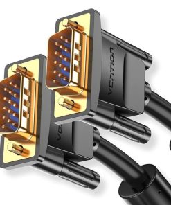 Vention VGA (3+6) Male to Male Cable with ferrite cores 3 m Black