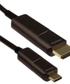Infobit AOC-CHDMI-10 USB Type-C Male to HDMI Type-A Male Active Optical Cable 4K60 Audio/Video Only 10M