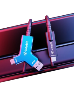 Infobit IFIBRE Y1O USB 3.2 A+C to C Active Optical Fibre Cable 10Gbps 10M33FT