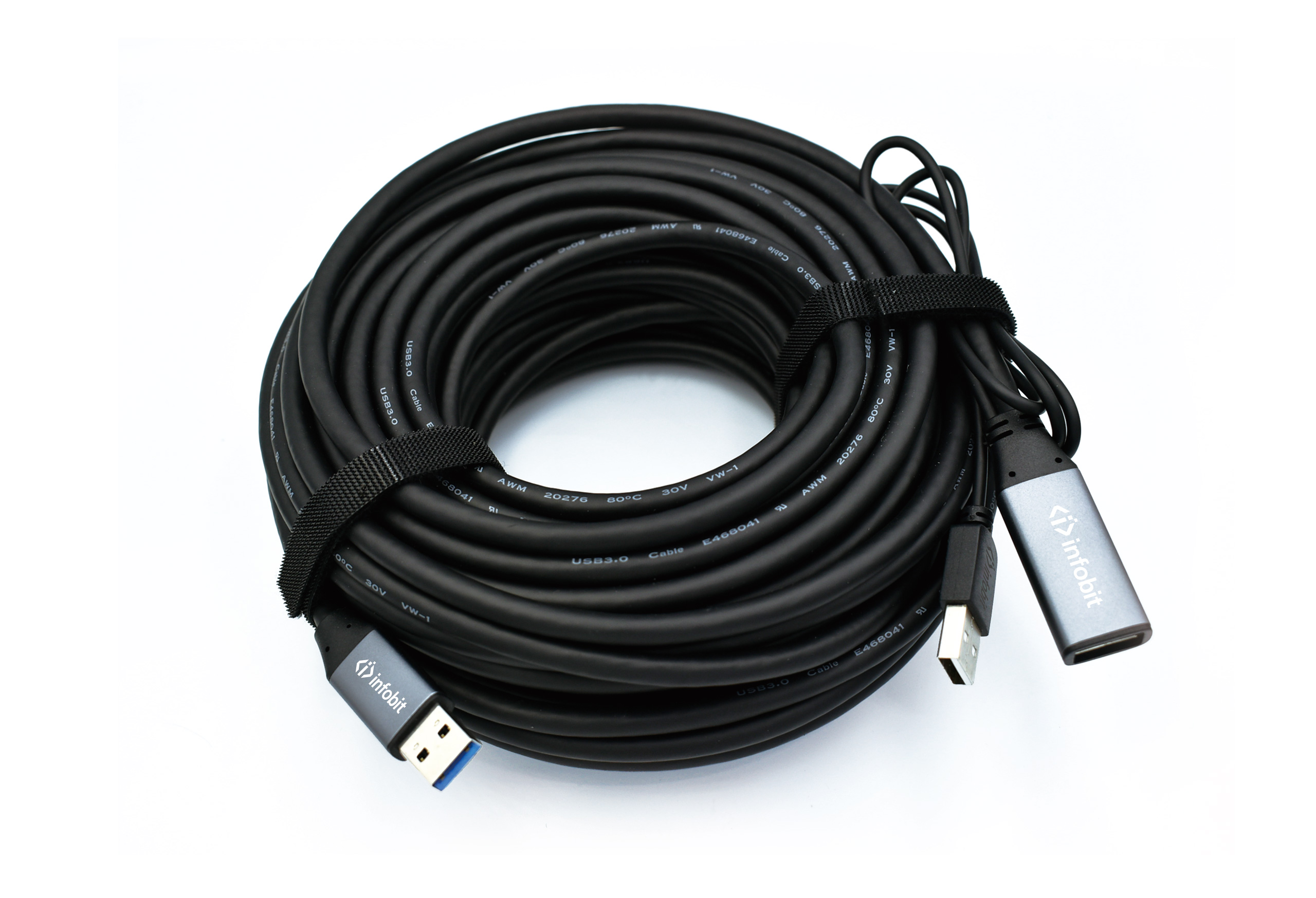 Infobit USB 3.0 Active Copper Extension Cable AM to AF 5M