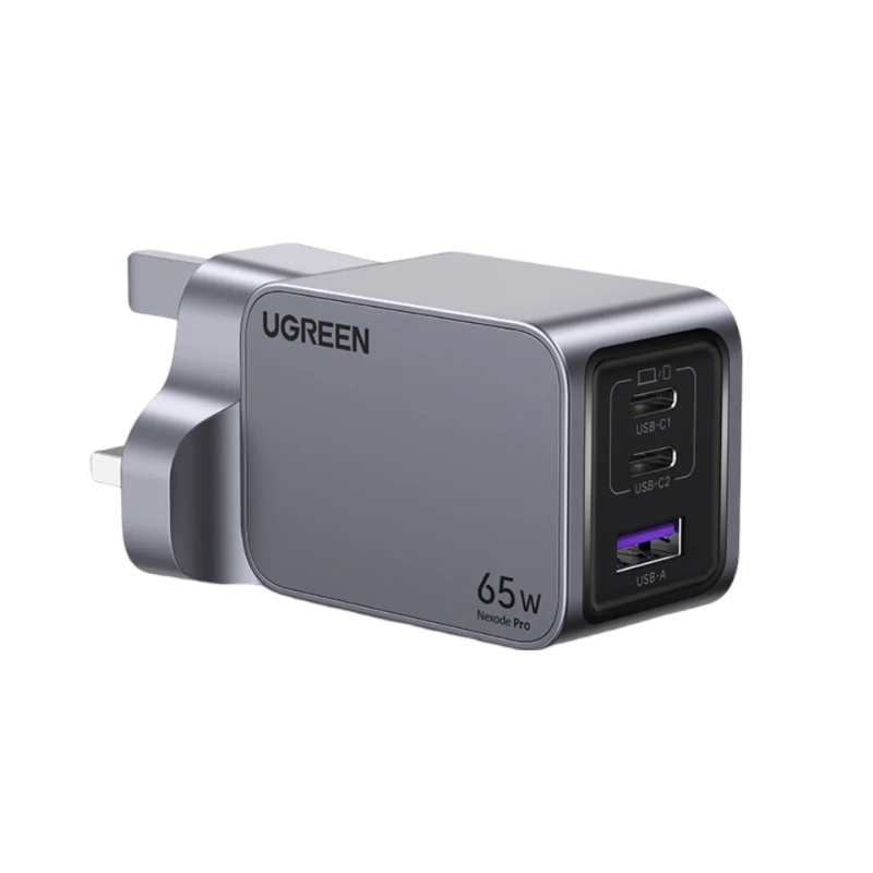 UGREEN Nexode Pro 65W 3-Port GaN Fast Charger Set UK (UG-25872, X755)