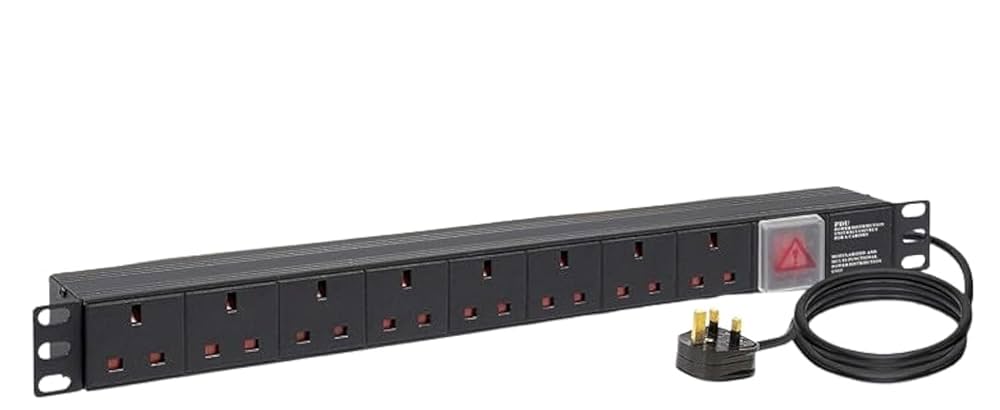 Buy 8 way Power distribution unit PDU, UK Plug - from Fedi Office Supplies