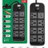Lightwave EXT 72U Power Extension Socket 72UC – 3P / 7 Way with 1 USB + 1 Type-C Fast Charging (2.1A) / 3 Meter