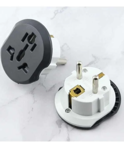Universal International 250V 13A Travel Adapter with UK 3 Pin and EU 2 Pin Plug
