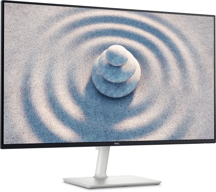 Dell S2725H 27" FHD Monitor – Integrated Speakers, Ash White
