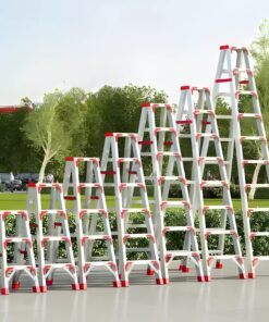 Aluminium Double Sided A Shape Ladder 8 Steps (IDSL8)