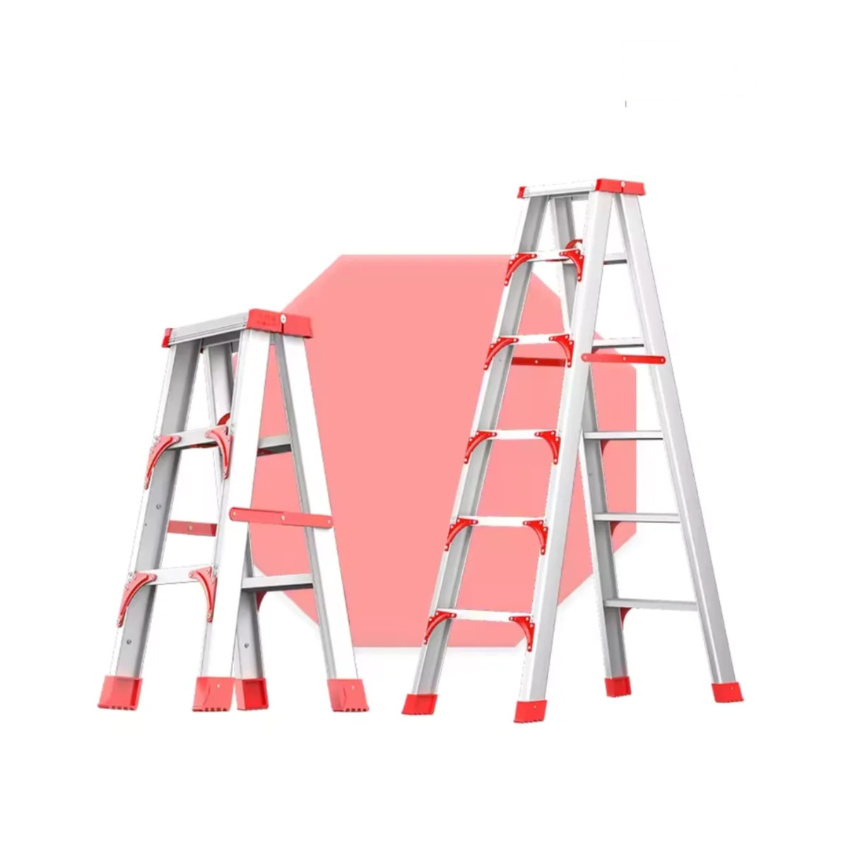 Aluminium Double Sided A Shape Step Stool Ladder 2 Steps (IDSL2)