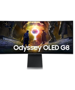 Samsung 34” Odyssey G8 Gaming Monitor OLED Ultra Wide QHD with Smart Functions 175Hz 0.03Ms