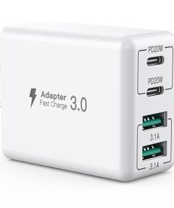 USB C Charger Block, 40W 4-Port Fast Charger iPhone 16