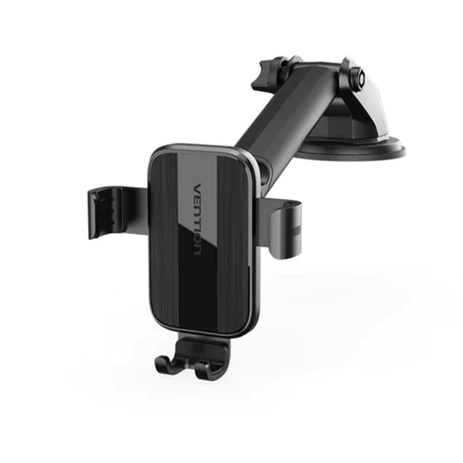 Vention KCOB0 Auto-Clamping Car Phone Mount With Suction Cup Black Square Type
