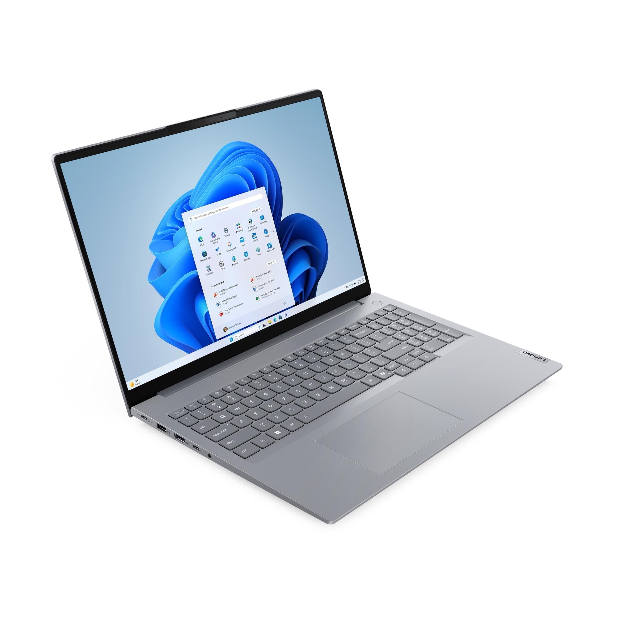 Lenovo ThinkBook 16 G8 IAL, Intel Core Ultra 5 225H, 8GB DDR5 5600 (Up to 64GB Support), 512GB SSD M.2 2242 PCIe 4.0x4 NVMe, No OS, 16" WUXGA 21SK003AUE