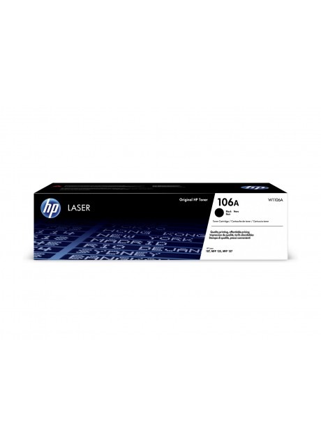 HP 106A Black Original LaserJet Toner Cartridge (W1106A)