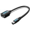 Vention USB 2.0 Mini-B Male to A Female OTG Cable 0.15M Black, CCTBB