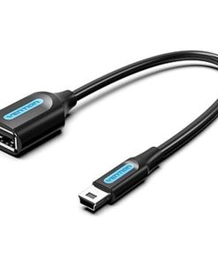 Vention USB 2.0 Mini-B Male to A Female OTG Cable 0.15M Black, CCTBB