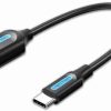 Vention USB-C (M) to USB (F) OTG Cable 0.15M Black PVC Type (VEN-CCVBB)