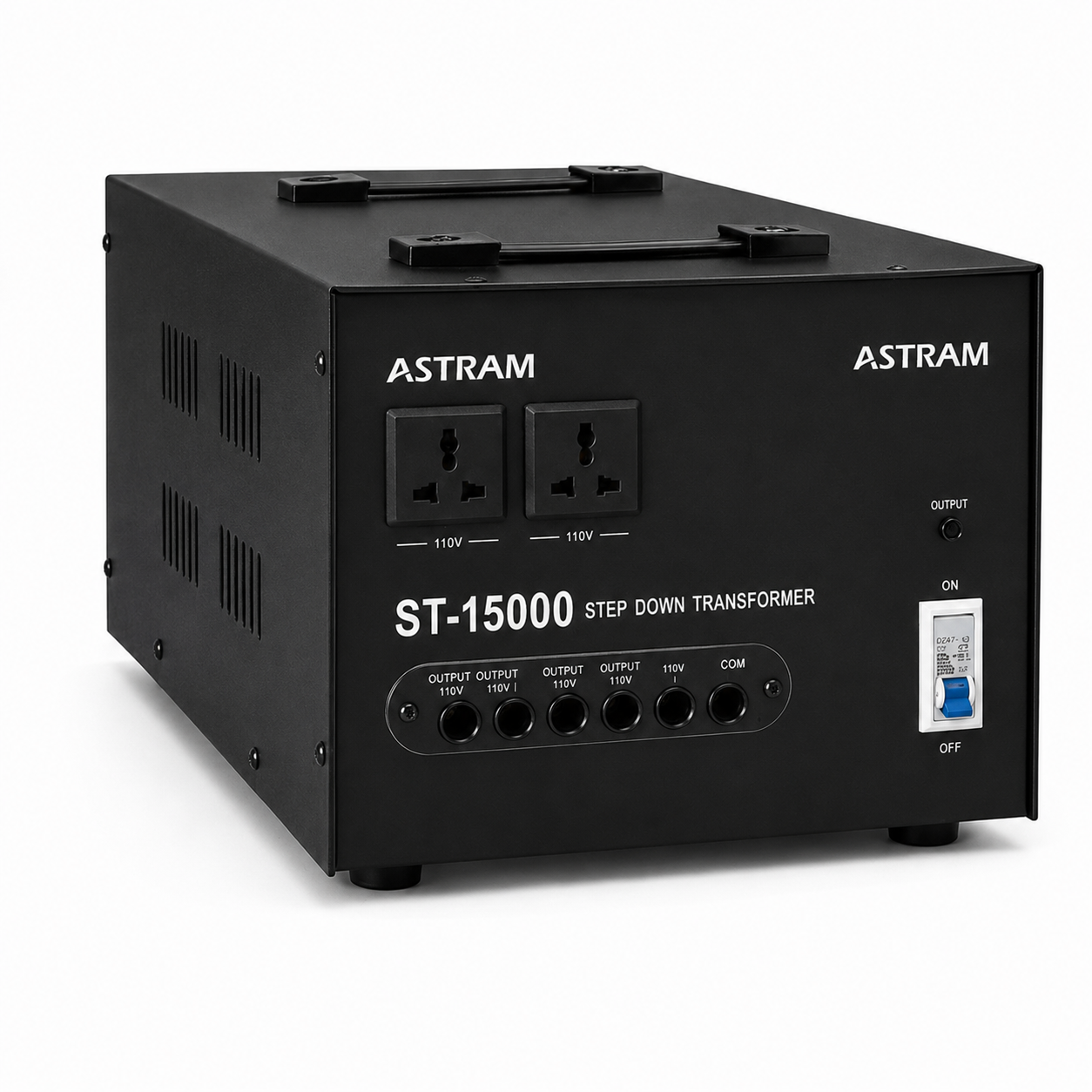 15000W Step Down Transformer 220V to 110V Voltage Converter with Dual Universal Output Sockets
