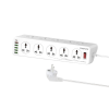 Promate 10AC Socket Space Efficient Power Strip with USB Ports (POWERMATRIX-3M)