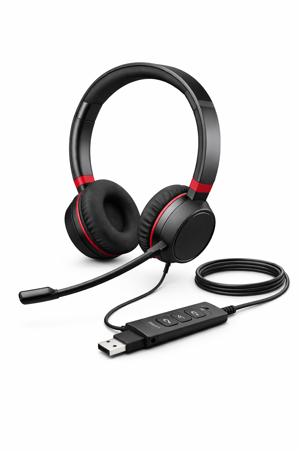 Jabra Evolve 10 USB-A Wired Stereo Headset with Noise-Canceling Mic