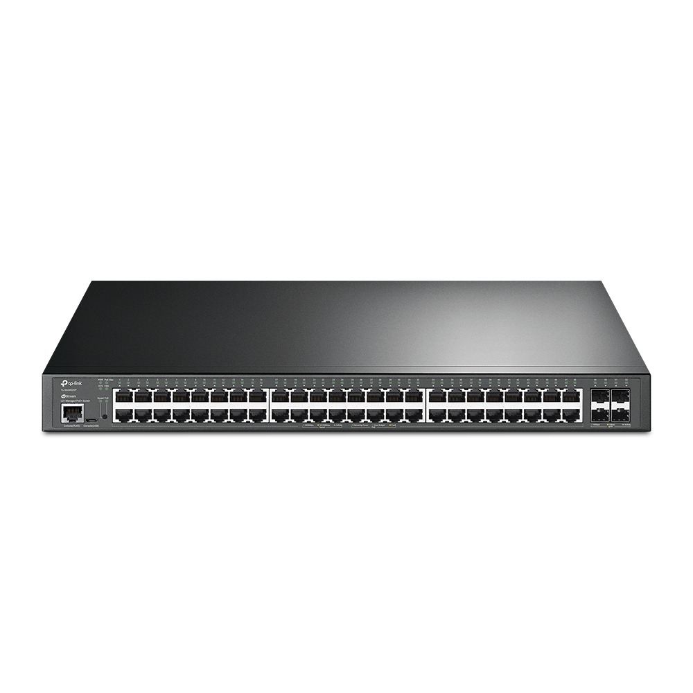 TP Link TL-SG3452XP JetStream 48-Port Gigabit and 4-Port 10GE SFP+ L2+ Managed Switch with 48-Port PoE+