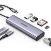 UGREEN CM512 7-In-1 USB-C Docking Station – USB-C to 2 × USB 3.0 / HDMI / VGA / RJ45 / SD & TF / 100W PD Converter