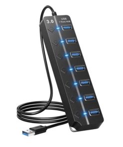 UGREEN CR130 7-in-1 Powered Switch USB 2.0 Adapter-30372