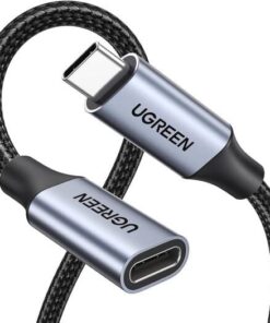 UGREEN US372 USB C 3.1 Male to USB C Female Extension Cable- 0.45m(10Gbps)30205