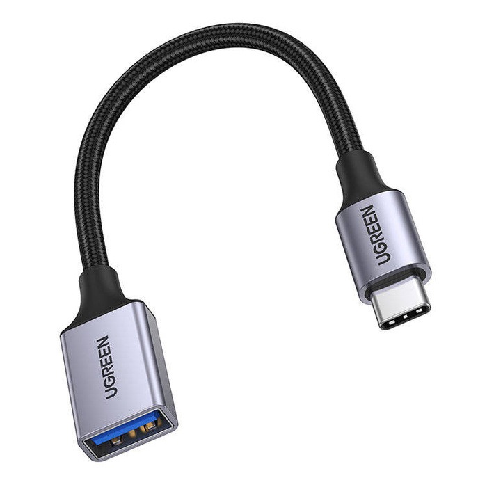 UGREEN US378 USB C male to USB 3.0 female 0.15m OTG (Black) 70889