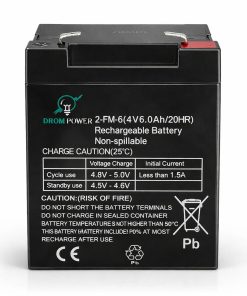 Drom Power 2-FM-6 (4V 6Ah/20HR) Sealed Lead Acid Rechargeable Battery