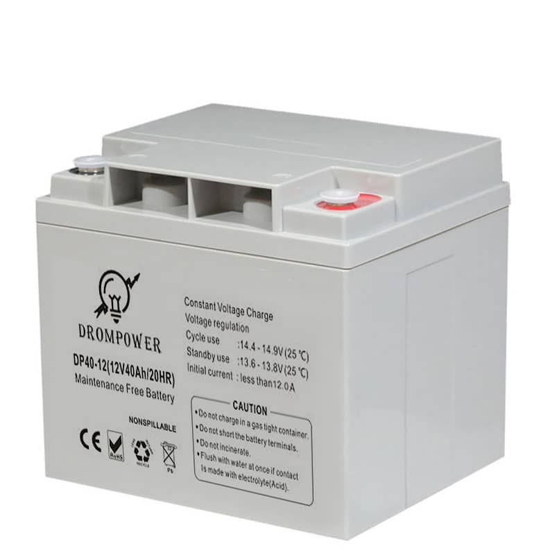 Drom Power 12V 40Ah Sealed Lead Acid Rechargeable Battery
