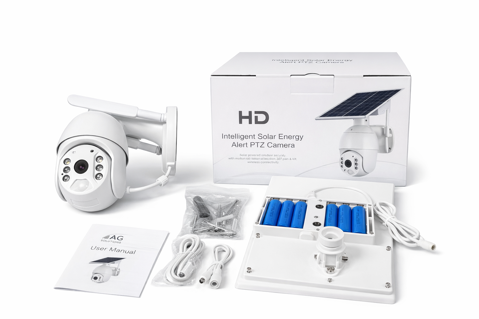 WiFi UBOX 4MP Single-Lens Solar PTZ Camera