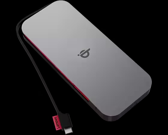 Lenovo Go USB-C Mobile Power Bank 10000mAh with Qi Wireless Charging (40ALLG1WWW)