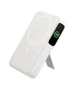 Anker MagGo Power Bank (10,000mAh, Magnetic Wireless Charging) White – Portable MagSafe-Compatible Power Bank