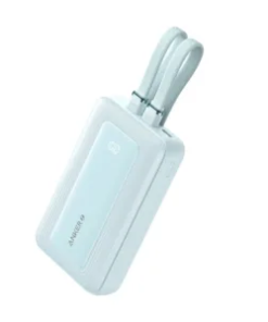 Anker Power Bank 10000mAh 30W with Built-In USB-C and Lightning Cables Blue (A1680H31)