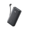 Anker Zolo Power Bank 20000mAh 22.5W with Built-in USB-C Cable Black (A110EH11)