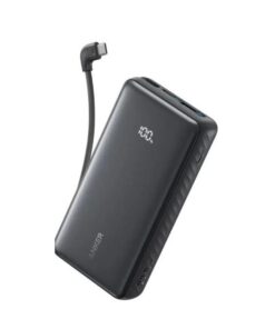 Anker Zolo Power Bank 20000mAh 22.5W with Built-in USB-C Cable Black (A110EH11)