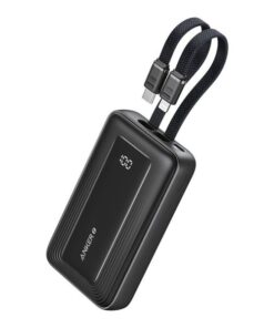 Anker Power Bank 10000mAh 30W with Built-In USB-C Cable Black (A1688H11)