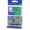 Brother Compatible TZ2-731 12mm Continuous Black on Green Label Tape
