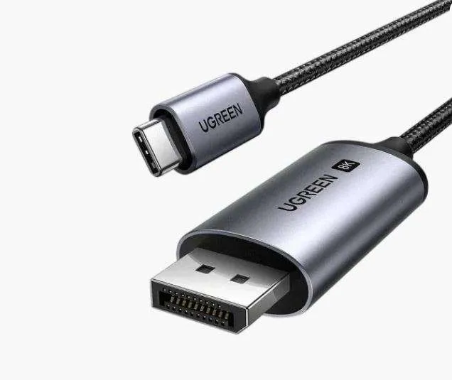 UGREEN CM654 USB-C to DisplayPort 1.4 8K Adapter Cable 10cm (UG-15575)